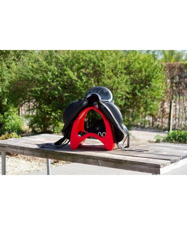 Nedlandic Saddle Carrier (Red) | Durable & Stylish Solution for Equestrian Travel - International Shipping Available - Buy Online on SooperMarket.com