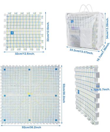 Blocking Mats for Knitting - Extra Thick Boards with Grids, 8PCS Knitting Blockers, 100 T-Pins, 20 Stitch Markers - Knitting Mats Kit - Buy Online on SooperMarket.com
