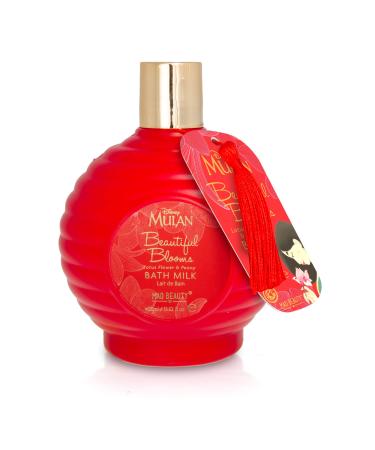 MAD BEAUTY Disney Mulan Bath Milk Lantern  Lotus Flower and Peony Scented Bubble Bath  Body Wash  Healthy Skin Glow  Relaxing  Hydrating Body Care