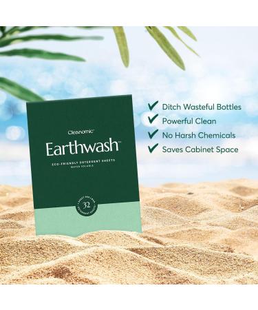earthwash - Laundry Detergent Sheets Scent-Free (32 Loads) The Perfect Hypoallergenic Eco-Friendly Plastic Free Strips Ideal for Travel/Home Use. Biodegradable-Easy Dissolve True Eco-Wash - Buy Online on SooperMarket.com