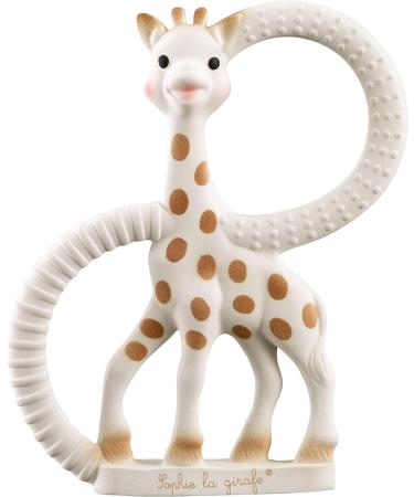 Sophie la girafe Teething Toy Gift Set - Natural Rubber Teether and Teething Ring in Gift Box with Bag and Card - Baby Teething Toys - Buy Online on SooperMarket.com