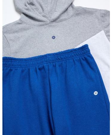 RBX Boys' Active Jogger Set - Navy/White 2-Piece Hooded T-Shirt & Fleece Joggers (Size 8-12) - Buy Online on SooperMarket.com