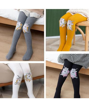 Silkglory 3PCS Baby Toddler Tights with Glitter Print | Seamless Cotton Pantyhose for Girls 2-4 Years | Cute Pattern Leggings for Newborns - Buy Online on SooperMarket.com