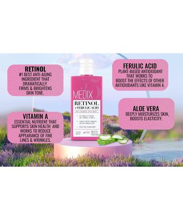 Medix 5.5 Retinol + Ferulic Acid Anti-Sagging Treatment - 15 Fl Oz, Pack of 2 - Buy Online on SooperMarket.com
