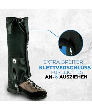 Alpin Loacker Waterproof Gaiters for Hiking & Snowshoeing | Durable Outdoor Gaiters for Men & Women - Buy Online on SooperMarket.com