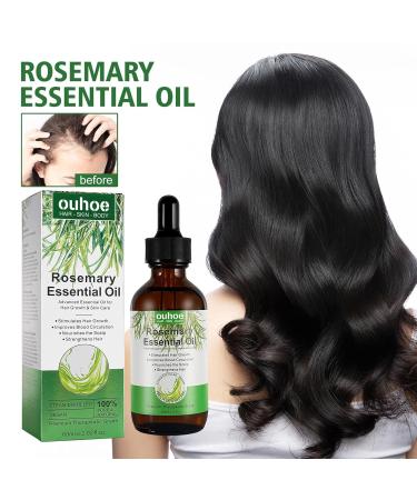 Organic Rosemary Oil for Hair Growth | Scalp & Hair Powering Aroma Therapy | Bexdug Pink Marine Oil with Glass Dripper - Improves Split Ends & Dry Scalp - Buy Online on SooperMarket.com