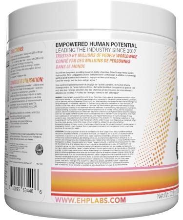 EHP Labs OxyShred Thermogenic Pre Workout Powder & Shredding Supplement - Preworkout for Men & Women Sugar Free Energy Powder with 150mg of Caffeine - Peach Mango 60 Servings - Buy Online on SooperMarket.com