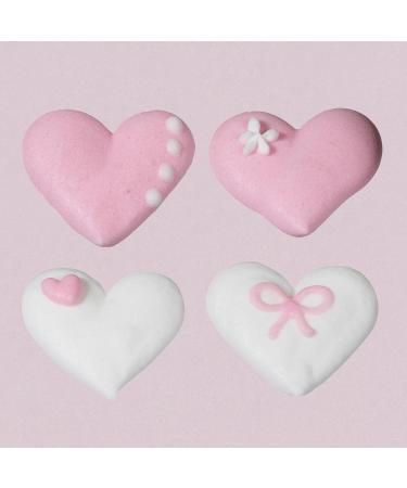 Baking Decorations 3D Baby Set in Pink Pack of 5 Heart Motifs & a Bear Sugar Figure as Sugar Decoration for Baking Cupcakes & Muffins Ideal for Baby Showers & Gender Reveal Parties - Buy Online on SooperMarket.com