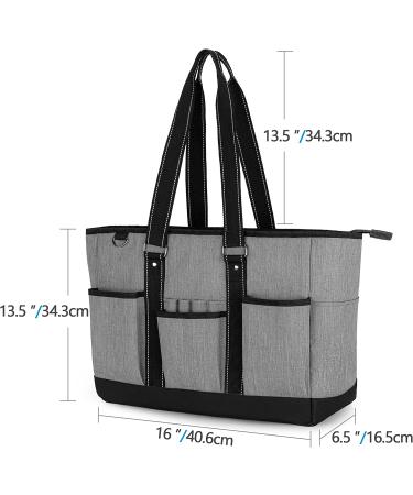 Trunab Large Grey Tote Bag for Nurse - Shoulder Bag for Work, School, Travel - Buy Online on SooperMarket.com