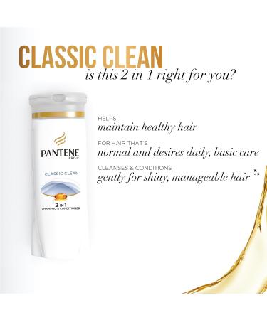 Buy Pantene Pro-V Classic 2in1 Shampoo & Conditioner 33.8 Fl Oz - Best International Shipping Available - Buy Online on SooperMarket.com
