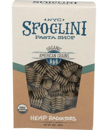 Sfoglini Organic Hemp Radiators, 16 oz Radiators 1 Pound (Pack of 1)
