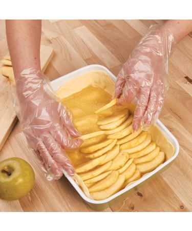 Spontex Essential Disposable Gloves - Latex-Free Transparent One Size 200 Pack | Versatile Multifuntional Gloves for All Needs - Buy Online on SooperMarket.com