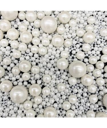 Edible White Pearl Sugar Sprinkles - Baking & Cake Decorations for Celebrations - 130g/4.58oz - Buy Online on SooperMarket.com