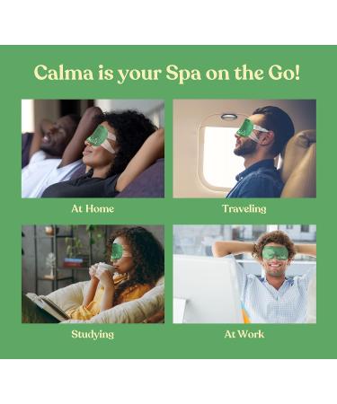 16 Pack Calma Heated Eye Mask - Hot Compress for Eye Fatigue, Dry Eyes, Blue Light Strain, Headaches, Dark Circles - Unscented - Buy Online on SooperMarket.com