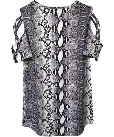 Women's Sexy Cold Shoulder Tie Dye Top - Gray, XX-Large - Buy Online on SooperMarket.com