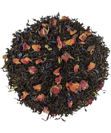 Rose Earl Grey Naturally Flavoured Black Loose Leaf Tea by Simpli-Special for Hot or Iced Tea (100g in Resealable Pouch)