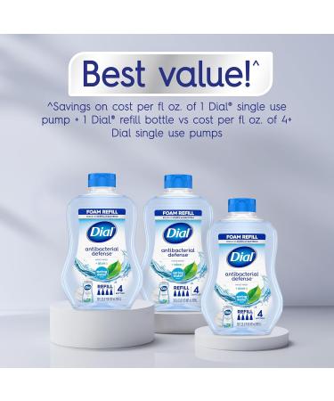 Dial Antibacterial Foaming Hand Wash Refill - Spring Water 30 oz | Buy Internationally - Buy Online on SooperMarket.com