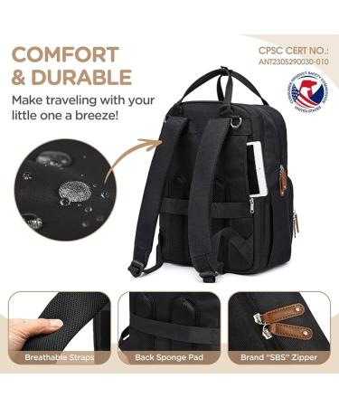 Large Diaper Bag Backpack - Black - Buy Online on SooperMarket.com