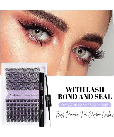 Individual Lashes 0.07mm Cluster D Curl 12-16mm Mixed Long Reusable Soft Wispy DIY Lash Extensions - Buy Online on SooperMarket.com