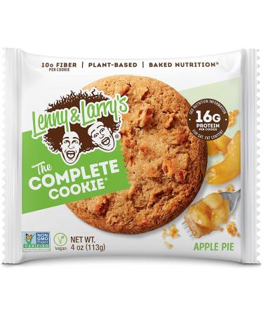 Lenny & Larry's The Complete Cookie Apple Pie 16g Plant Protein Vegan Non-GMO 4 Ounce Cookie (Pack of 12)