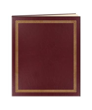 Pioneer Jumbo Family Memory Album  11 3/4x14 Scrapbook with 50 Archival Buff Colored Pages  Burgundy Covers Burgundy 100 Pages
