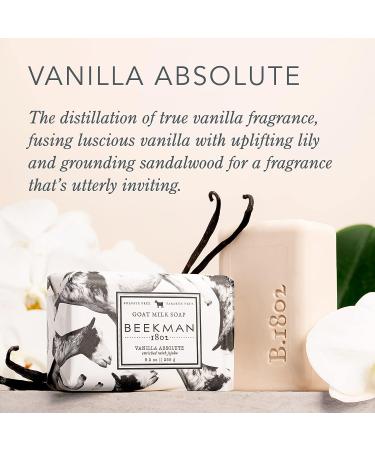 Beekman 1802 Goat Milk Soap Bar 3-Piece Set - 3.5 oz - Nourishing, Moisturizing Vanilla Absolute Soap - Gentle on Sensitive Skin - Cruelty Free - Buy Online on SooperMarket.com