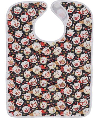 Adult Foldable Bib Soft Clothing Protector Bib for Dinner (Cat) - Buy Online on SooperMarket.com