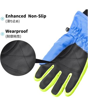 Azarxis Kids Ski Gloves - Warm Windproof Winter Gloves for Running Skiing Hiking & Snowboarding - Rose Red XS (3-5 Years) - Buy Online on SooperMarket.com
