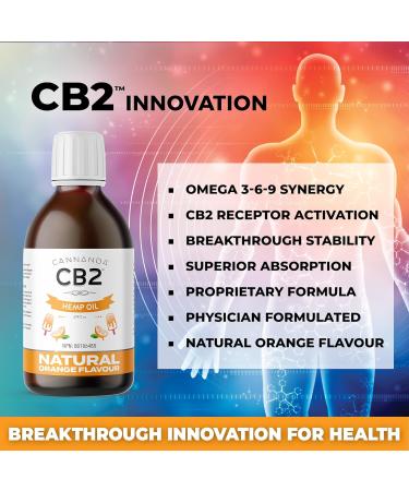 CB2 HEMP OIL - 225 000mg Extra Strength Organic / 240mL / 8oz | Pain Relief Anti-Inflammatory Stress & Tension Relief Enhanced Sleep | Natural Orange Flavor Omega 3 GLA | Certified Organic Non-GMO | Made in Canada - Buy Online on SooperMarket.com