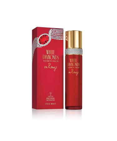 Elizabeth Taylor Women's Perfume White Diamonds En Rouge Eau De Toilette EDT Spray 3.3 Fl Oz
