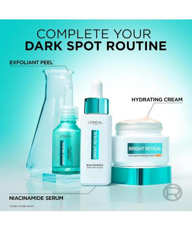 L'Or al Paris Bright Reveal Dark Spot Hydrating Cream SPF 50 for Face UV Filters with Patented Mexoryl 400 5.6% Moisturising Complex and 2% Niacinamide Protects Brightens and Evens Skin Tone 50ml - Buy Online on SooperMarket.com