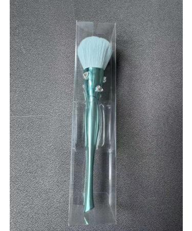 BS-MALL Powder Brush with Diamond Makeup Enthusiasts - Classic Elegant Design Premium Synthetic Powder Blush Brush (Blue)