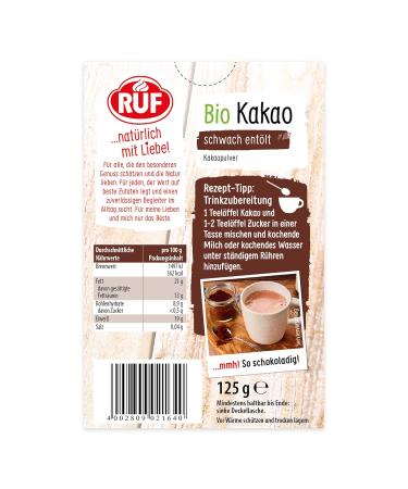 Organic Cocoa Powder 125g - Gluten-Free Vegan Sugar-Free | High-Quality De-Oiled Back Cocoa & Drinking Chocolate - Buy Online on SooperMarket.com