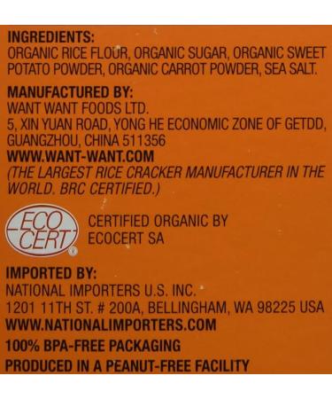 Hot-Kid Baby Mum-Mum Rice Rusks Sweet Potato & Carrot 1.76 Ounce - Buy Online on SooperMarket.com