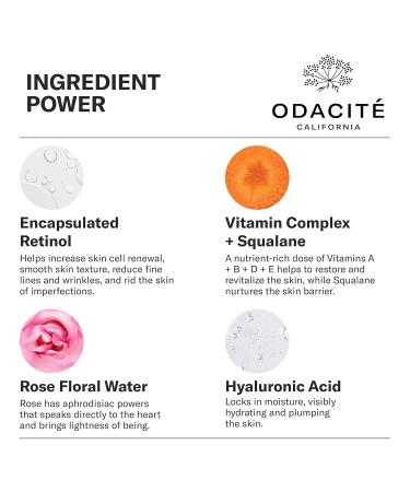 Odacite Renewing Retinol & Hyaluronic Acid Facial Serum - Anti-Aging Fine Lines & Wrinkles Treatment with Squalane & Vitamin E - 1 Fl Oz - Buy Online on SooperMarket.com