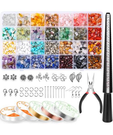 selizo Jewelry Making Kits for Adults Women with 28 Colors Crystal Beads  1660Pcs Crystal Bead Ring Maker Kit with Jewelry Making Supplies