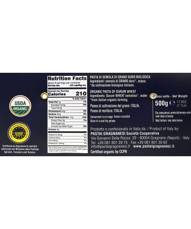 Linguine Organic Italian Pasta di Gragnano I.G.P. | 17.6 oz (500g) - Authentic & Delicious - Buy Online on SooperMarket.com