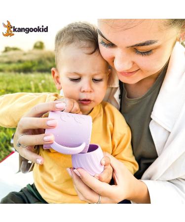 Kangookid Open Cup Set for Baby | 2 Handled Silicone Cups for Toddlers | Baby Led Weaning & Independent Drinking | Yellow | 6+ months - Buy Online on SooperMarket.com