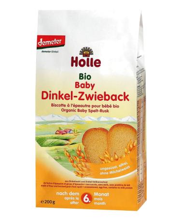Holle Organic Baby Rusks Spelt (6 x 200 gr)
