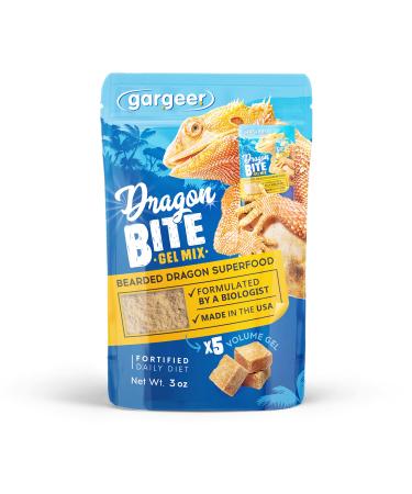 Gargeer Bearded Dragon Food. Complete Gel Diet for Both Juveniles and Adults. Proudly Made in The USA, Using Premium Ingredients, Fortified Gourmet Formula. Enjoy!!! 3 Ounce (Pack of 1)