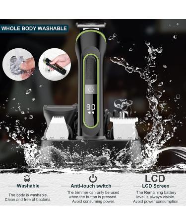 Hatteker 5-in-1 Beard Trimmer & Hair Clipper Kit - Cordless, USB Rechargeable, Waterproof Grooming for Men - Buy Online on SooperMarket.com