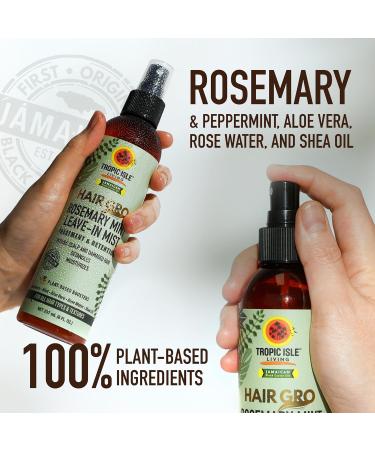 Tropic Isle Living Rosemary Mint Leave-In Conditioner 8oz - Natural Detangler Moisturizer & Scalp Repair for All Hair Types - Cruelty-Free Hair Care - Buy Online on SooperMarket.com