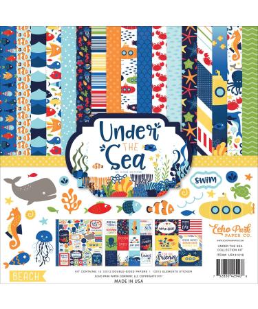 Echo Park Paper Company Sea Collection Kit, 12-x-12-Inch