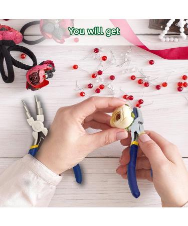 AngleKai 6 IN 1 Jewelry Making Nylon Pliers Set - Blue Nylon Jaw Flat Nose, Loop, and Bail Making Pliers for DIY Jewelry Crafting - Buy Online on SooperMarket.com