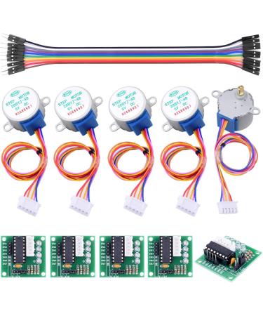 Longruner Geared Stepper Motor 28byj 48 with Uln2003 Driver Board for ArduinoIDE - 5X, 5V (with Wire) - Buy Online on SooperMarket.com