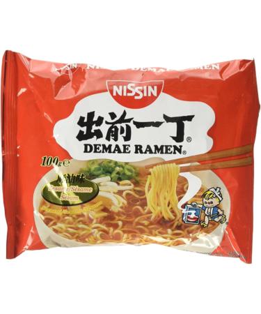 Nissin Demae Ramen 100G Assorted Flavours - Pack of 10 (Beef Chicken Sesame Tonkotsu and Spicy - 2 packs each flavour) - Buy Online on SooperMarket.com