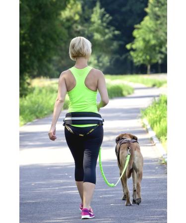 DINGO Canicross Belt 4-in-1 | Universal Adjustable Hands-Free Dog Walking Belt | Reflective Multifunctional | Running Sports Jogging Training | Black Waist Belt (12780-2) - Buy Online on SooperMarket.com