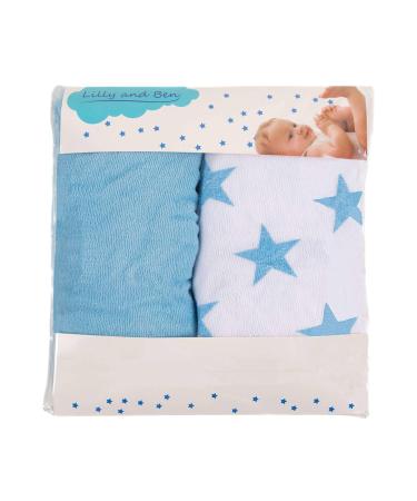 Lilly and Ben wrapping cover 2 Series Pack I Cuddly & Suction-strong cover with cotton interface for changing pads i easy-to-care clamping cover made of soft terry tea size (standard).Without increased pages of blue star