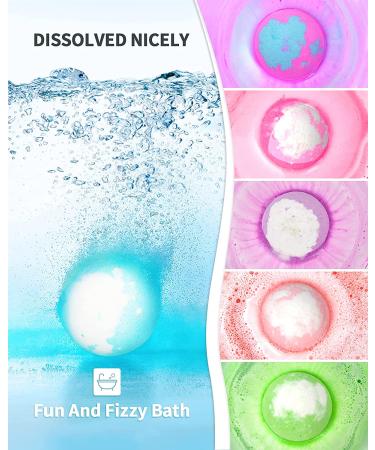 Natural Essential Oil Bath Bombs Gift Set - 6 Pack, 4.3 Ounce - Relaxing Spa Bath with Surprise Inside - Magnesium & Moisturizing - Perfect Women's Gift - Buy Online on SooperMarket.com