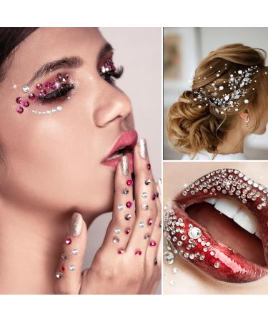 14 Sheets Forehead Stickers Jewels 7 Sizes Face Stickers Gems Stick On Self Adhesive Face Rhinestones Clear Face Gemstones Acrylic Diamond Stickers for Makeup Beauty Eyes Nail Hair Decoration - Buy Online on SooperMarket.com